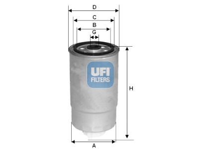 Filtro de combustível UFI 24.384.00
