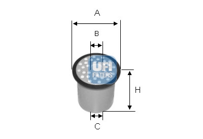 Filtro de combustível UFI 24.388.00