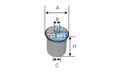 Filtro de combustível UFI 24.389.00