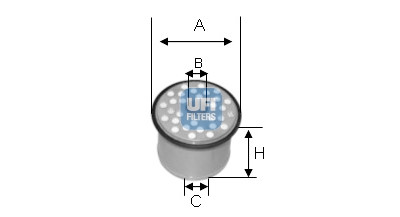Filtro de combustível UFI 24.390.00