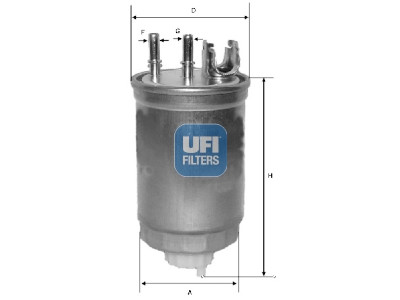 Filtro de combustível UFI 24.412.00