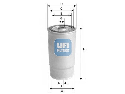 Filtro de combustível UFI 24.460.00