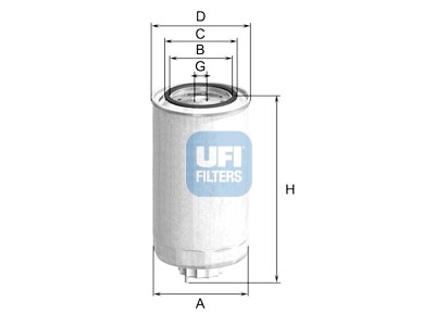 Filtro de combustível UFI 24.999.01