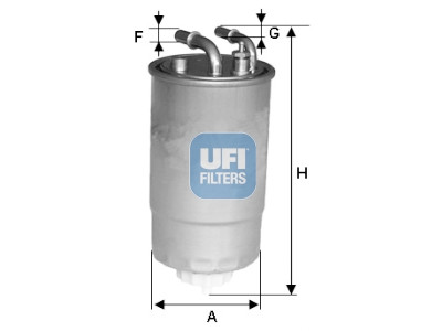 Filtro de combustível UFI 24.ONE.02