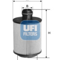 Filtro de óleo UFI 25.160.00