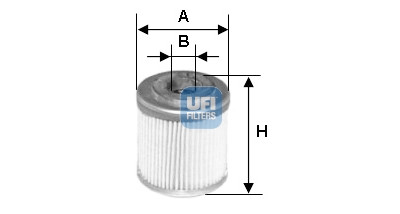 Filtro de óleo UFI 25.553.00