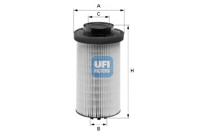 Filtro de combustível UFI 26.001.00