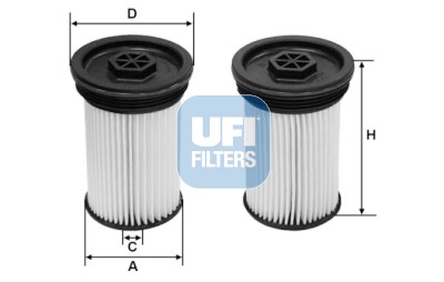 Filtro de combustível UFI 26.071.00
