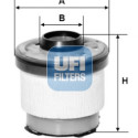 Filtro de combustível UFI 26.102.00