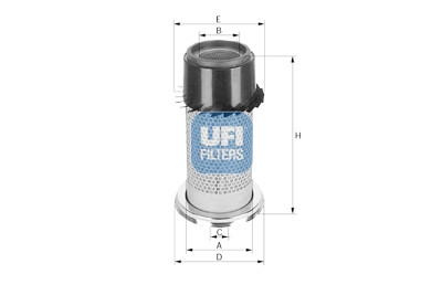 Filtro de ar UFI 27.078.00
