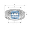 Filtro de ar UFI 27.090.00