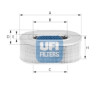 Filtro de ar UFI 27.162.00