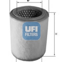 Filtro de ar UFI 27.201.03