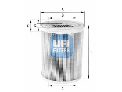 Filtro de ar UFI 27.252.00