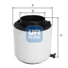 Filtro de ar UFI 27.693.00