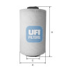 Filtro de ar UFI 27.A53.00