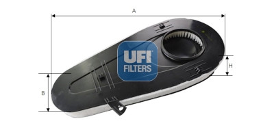 Filtro de ar UFI 27.A97.00