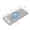 Filtro de ar UFI 30.206.00