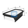 Filtro de ar UFI 30.634.00