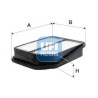 Filtro de ar UFI 30.725.00