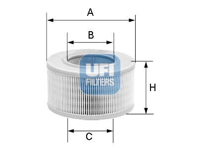 Filtro de ar UFI 30.872.01