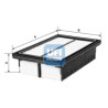 Filtro de ar UFI 30.A21.00