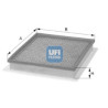 Filtro de ar UFI 30.A24.00