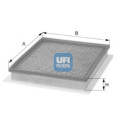 Filtro de ar UFI 30.A37.00