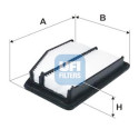 Filtro de ar UFI 30.A54.00
