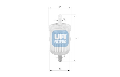 Filtro de combustível UFI 31.001.00