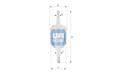 Filtro de combustível UFI 31.009.00