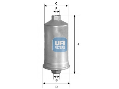 Filtro de combustível UFI 31.504.00