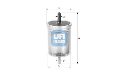 Filtro de combustível UFI 31.514.00