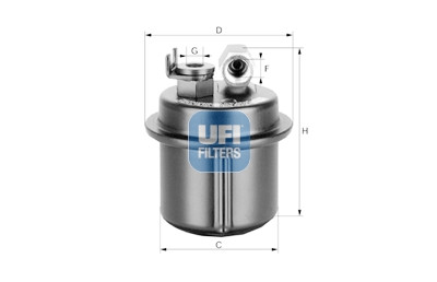 Filtro de combustível UFI 31.535.00