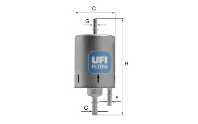 Filtro de combustível UFI 31.830.00