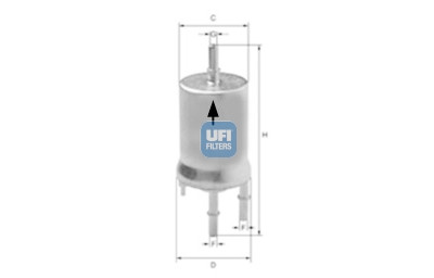 Filtro de combustível UFI 31.832.00