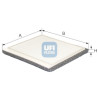 Filtro de ar de cabine UFI 53.021.00