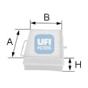 Filtro de ar para cabine UFI 53.066.00