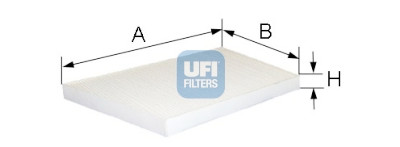 Filtro de ar para cabine UFI 53.094.00