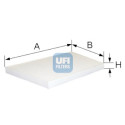 Filtro de ar para cabine UFI 53.095.00