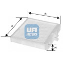 Filtro de ar para cabine UFI 53.106.00