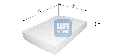 Filtro de ar para cabine UFI 53.125.00