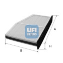 Filtro de ar para cabine UFI 53.148.00