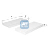 Filtro de ar para cabine UFI 53.154.00