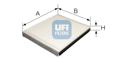 Filtro de ar para cabine UFI 53.319.00