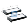 Filtro de ar para cabine UFI 53.338.00
