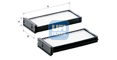 Filtro de ar para cabine UFI 53.338.00