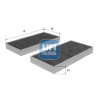 Filtro de ar para cabine UFI 54.127.00