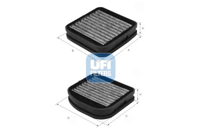 Filtro de ar para cabine UFI 54.141.00