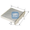 Filtro de ar para cabine UFI 54.147.00